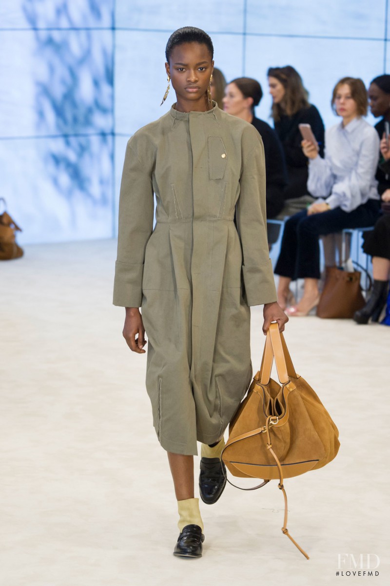 Mayowa Nicholas featured in  the Loewe fashion show for Spring/Summer 2017