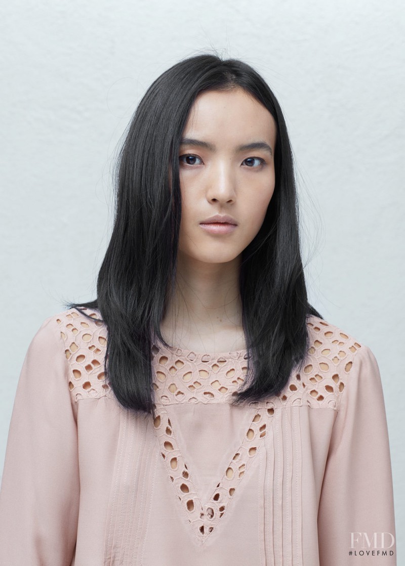 Luping Wang featured in  the Mango catalogue for Spring/Summer 2016