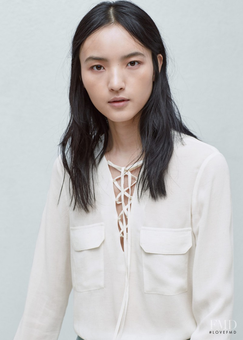 Luping Wang featured in  the Mango catalogue for Spring/Summer 2016