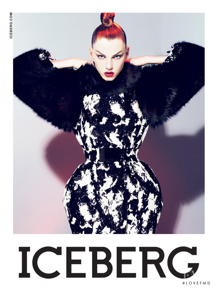 Angela Lindvall featured in  the Iceberg advertisement for Autumn/Winter 2009