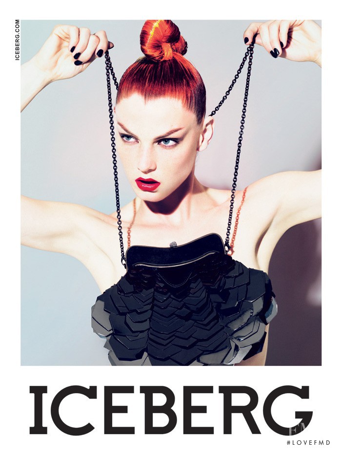 Angela Lindvall featured in  the Iceberg advertisement for Autumn/Winter 2009