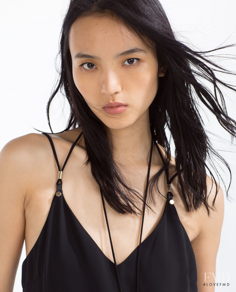 Luping Wang featured in  the Zara lookbook for Spring/Summer 2016