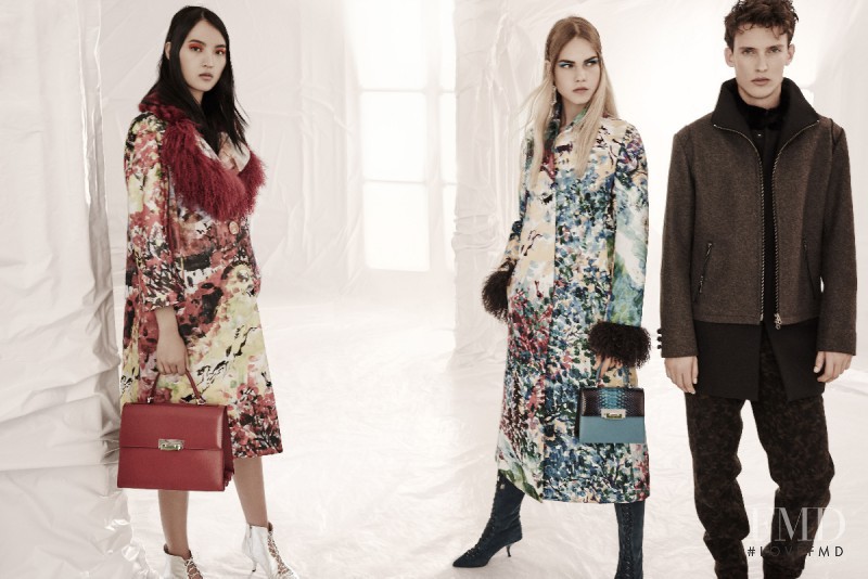 Luping Wang featured in  the Shiatzy Chen advertisement for Autumn/Winter 2015