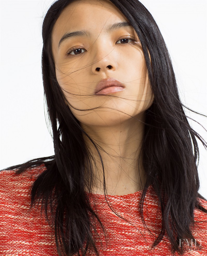 Luping Wang featured in  the Zara Chinese New Year Collection  lookbook for Spring/Summer 2016