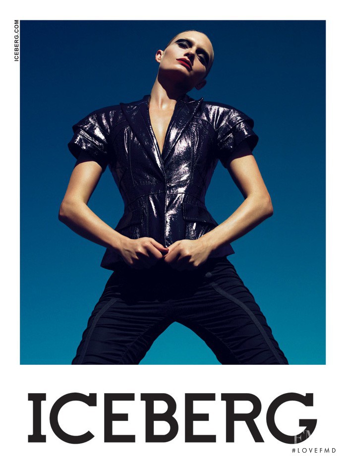 Amber Valletta featured in  the Iceberg advertisement for Spring/Summer 2009