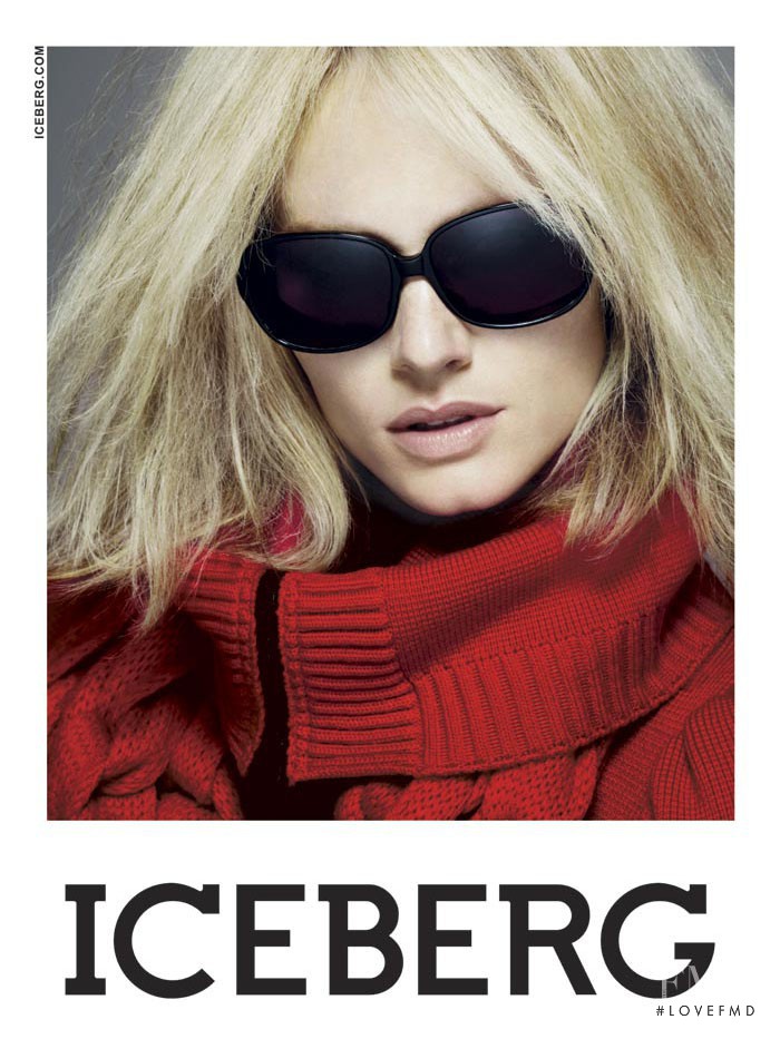 Amber Valletta featured in  the Iceberg advertisement for Autumn/Winter 2008