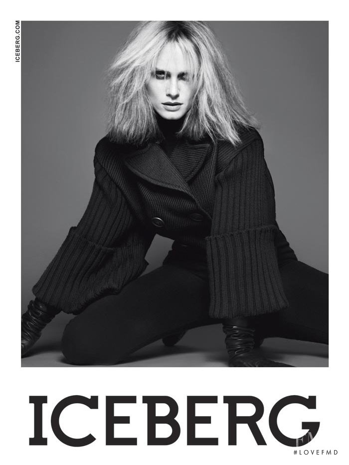 Amber Valletta featured in  the Iceberg advertisement for Autumn/Winter 2008