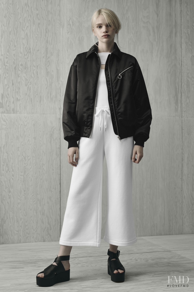 Stella Lucia featured in  the T by Alexander Wang fashion show for Resort 2016