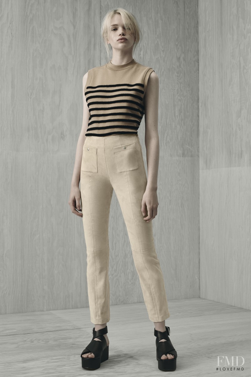 Stella Lucia featured in  the T by Alexander Wang fashion show for Resort 2016