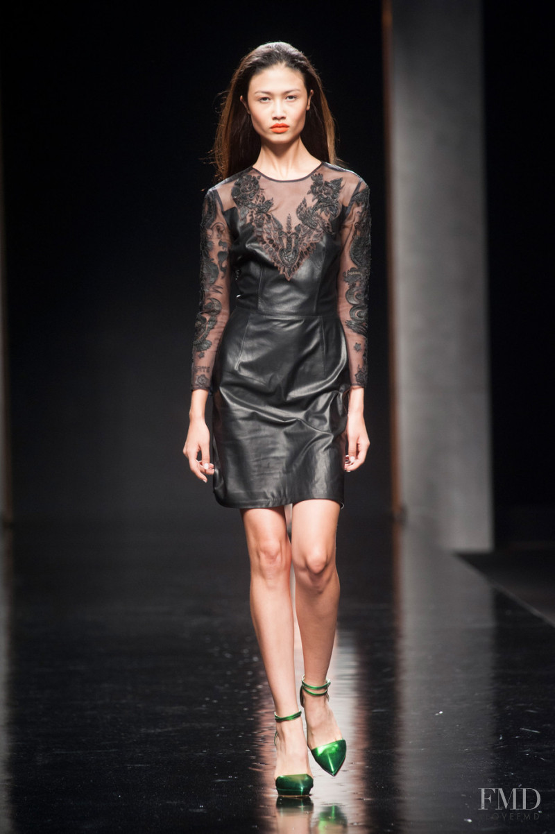 Yulia Saparniiazova featured in  the John Richmond fashion show for Spring/Summer 2014