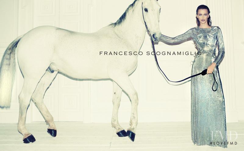 Erjona Ala featured in  the Francesco Scognamiglio advertisement for Spring/Summer 2013