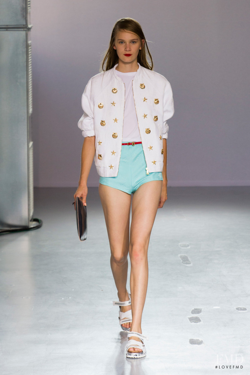 Nele Kenzler featured in  the Frankie Morello fashion show for Spring/Summer 2014