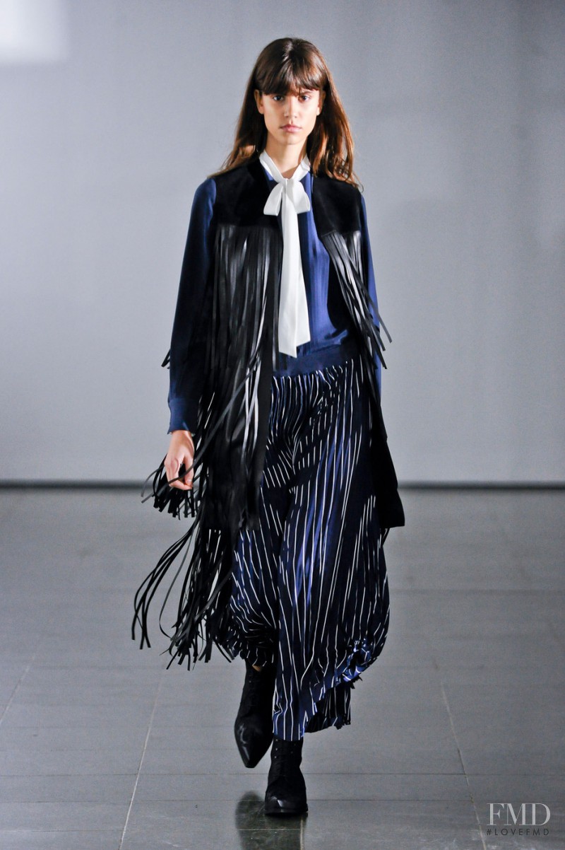 Antonina Petkovic featured in  the Joseph fashion show for Autumn/Winter 2014