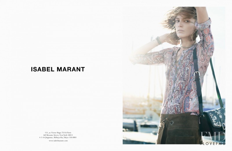 Daria Werbowy featured in  the Isabel Marant advertisement for Spring/Summer 2013