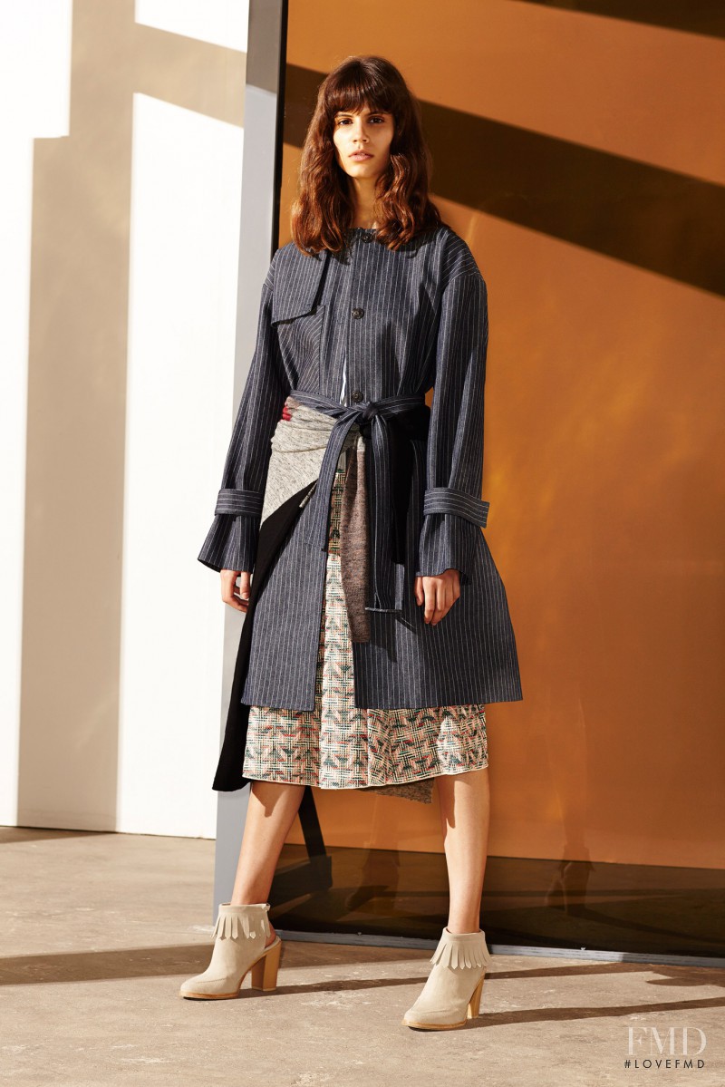 Antonina Petkovic featured in  the Derek Lam 10 Crosby fashion show for Pre-Fall 2014
