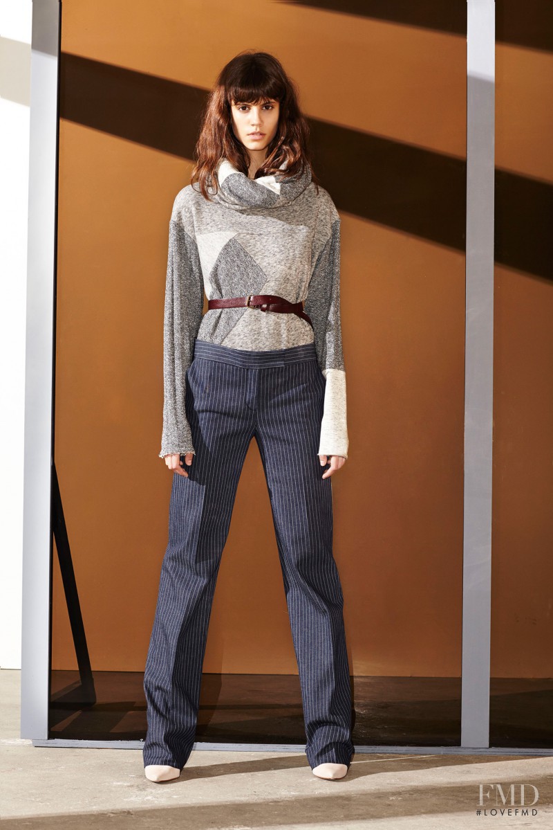 Antonina Petkovic featured in  the Derek Lam 10 Crosby fashion show for Pre-Fall 2014