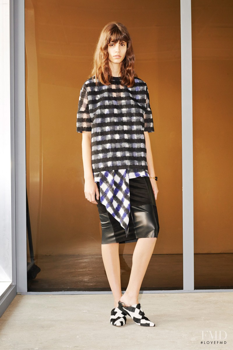 Antonina Petkovic featured in  the Derek Lam 10 Crosby fashion show for Pre-Fall 2014