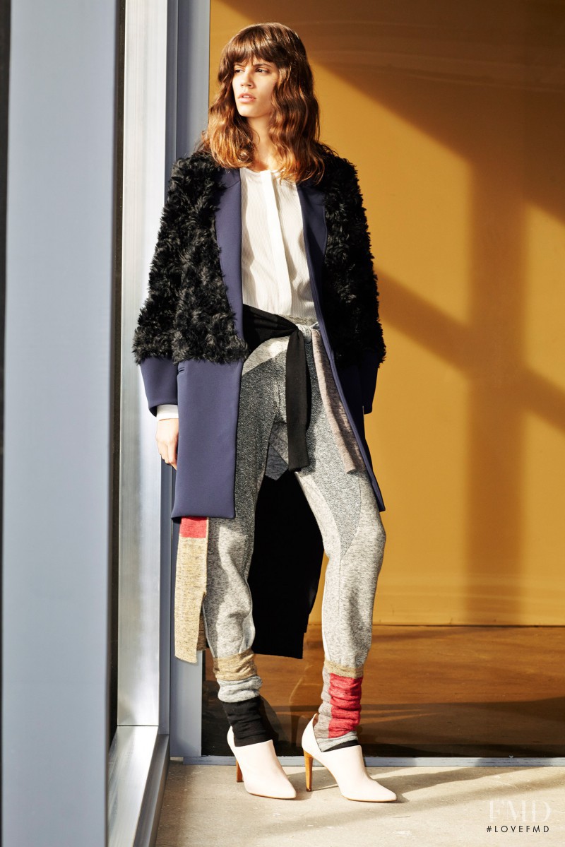 Antonina Petkovic featured in  the Derek Lam 10 Crosby fashion show for Pre-Fall 2014