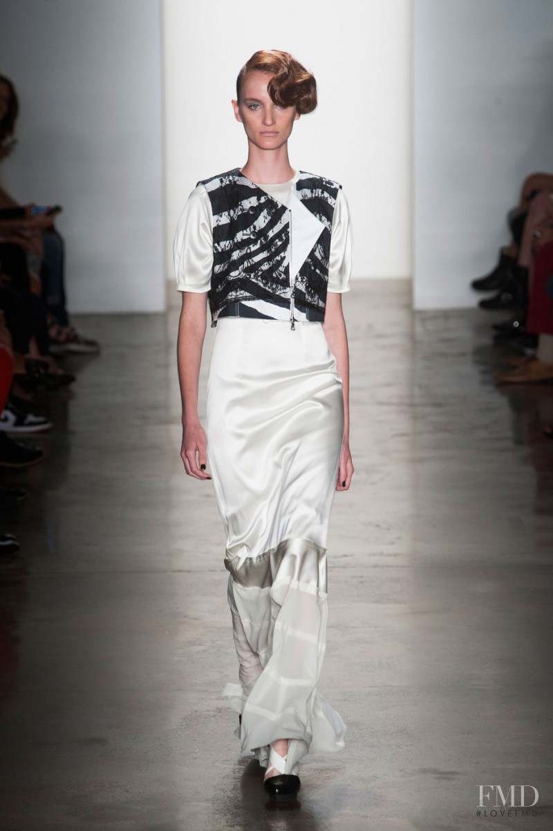 Marina Heiden featured in  the Alexandre Herchcovitch fashion show for Spring/Summer 2014