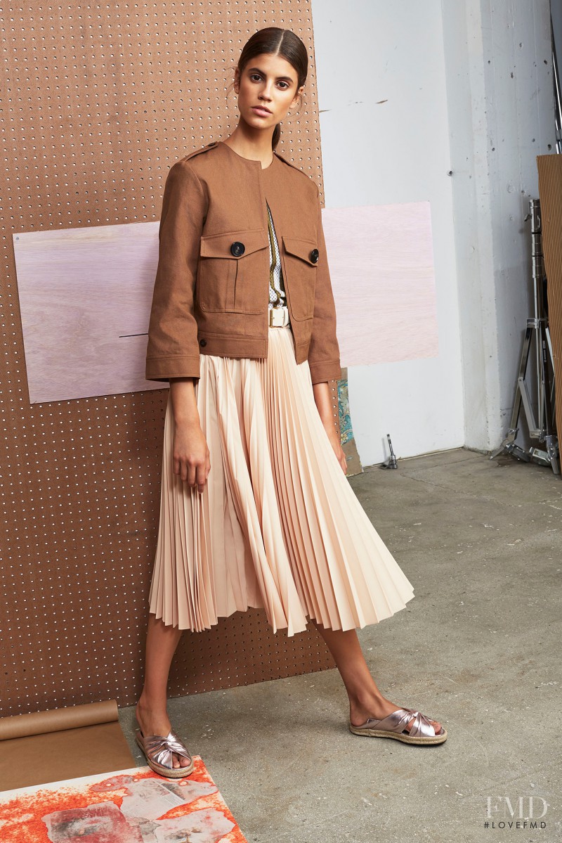 Antonina Petkovic featured in  the Derek Lam 10 Crosby fashion show for Spring/Summer 2015