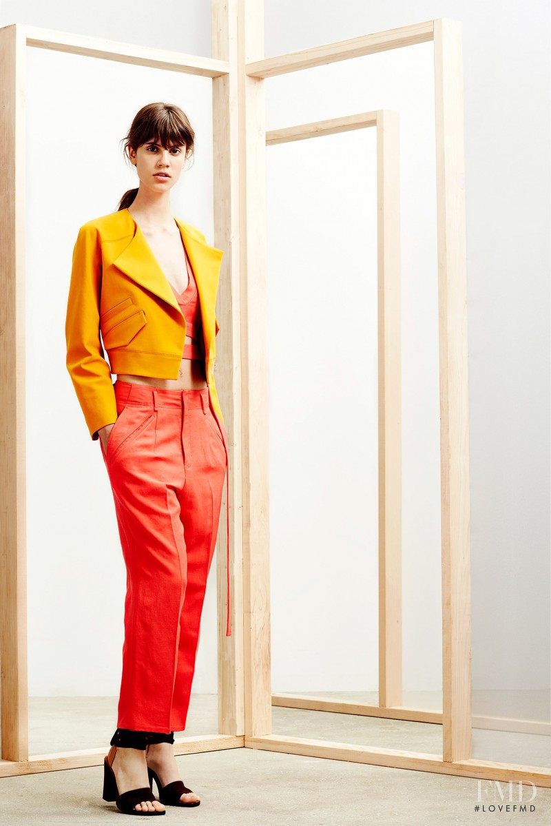 Antonina Petkovic featured in  the Derek Lam 10 Crosby fashion show for Resort 2015