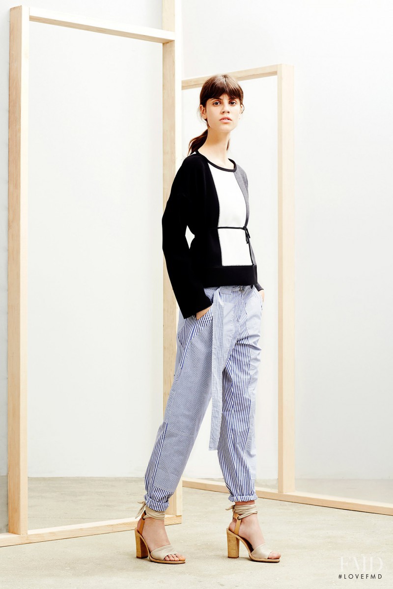 Antonina Petkovic featured in  the Derek Lam 10 Crosby fashion show for Resort 2015