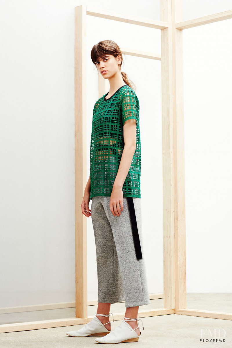 Antonina Petkovic featured in  the Derek Lam 10 Crosby fashion show for Resort 2015