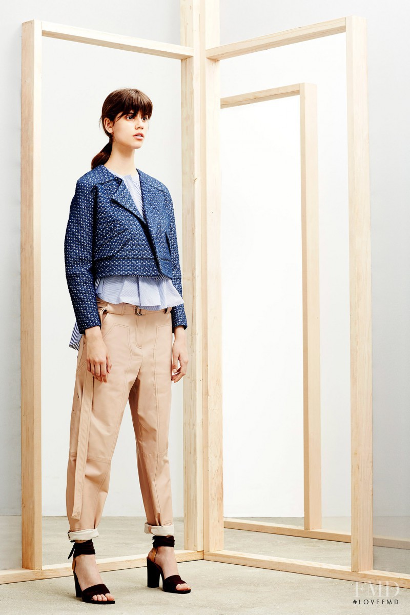 Antonina Petkovic featured in  the Derek Lam 10 Crosby fashion show for Resort 2015