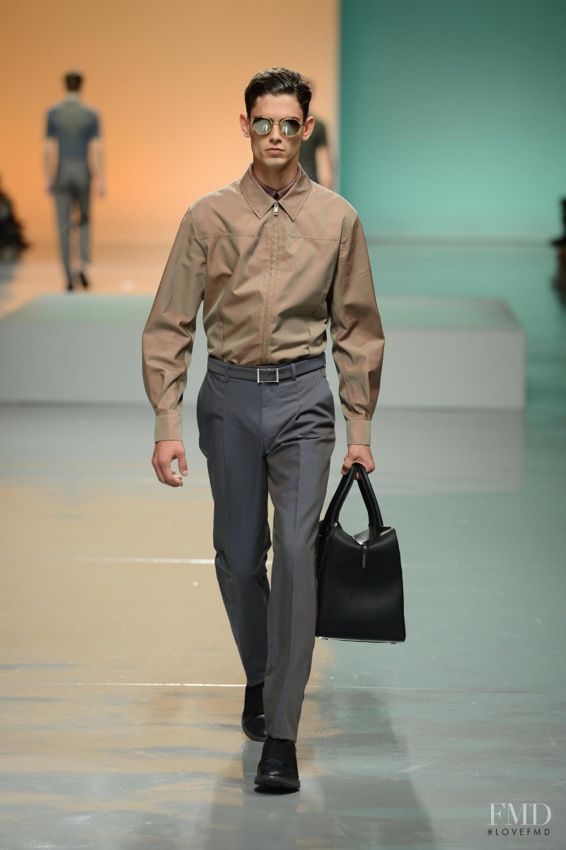 Arthur Gosse featured in  the ZZegna fashion show for Spring/Summer 2013