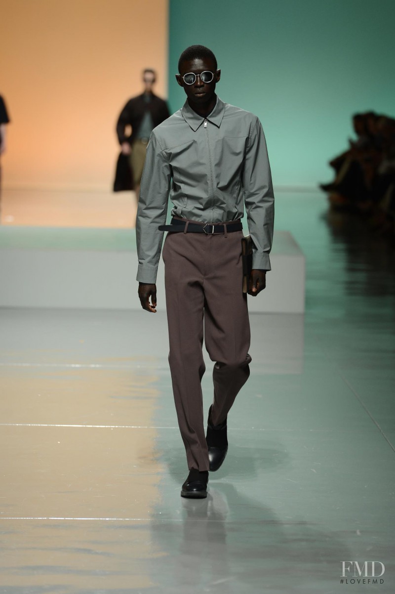 Fernando Cabral featured in  the ZZegna fashion show for Spring/Summer 2013