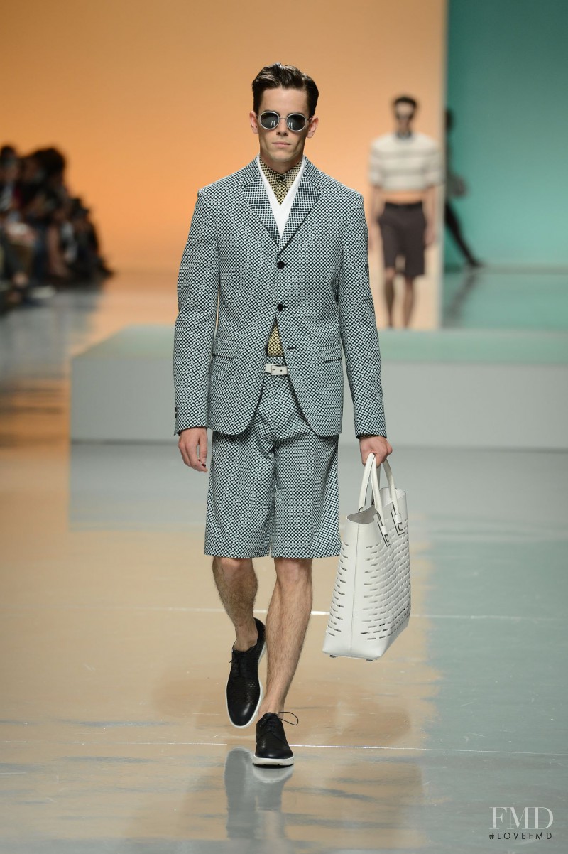Jeremy Young featured in  the ZZegna fashion show for Spring/Summer 2013