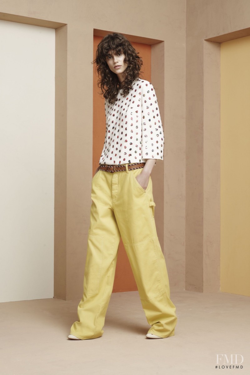 Antonina Petkovic featured in  the Tory Burch lookbook for Resort 2016