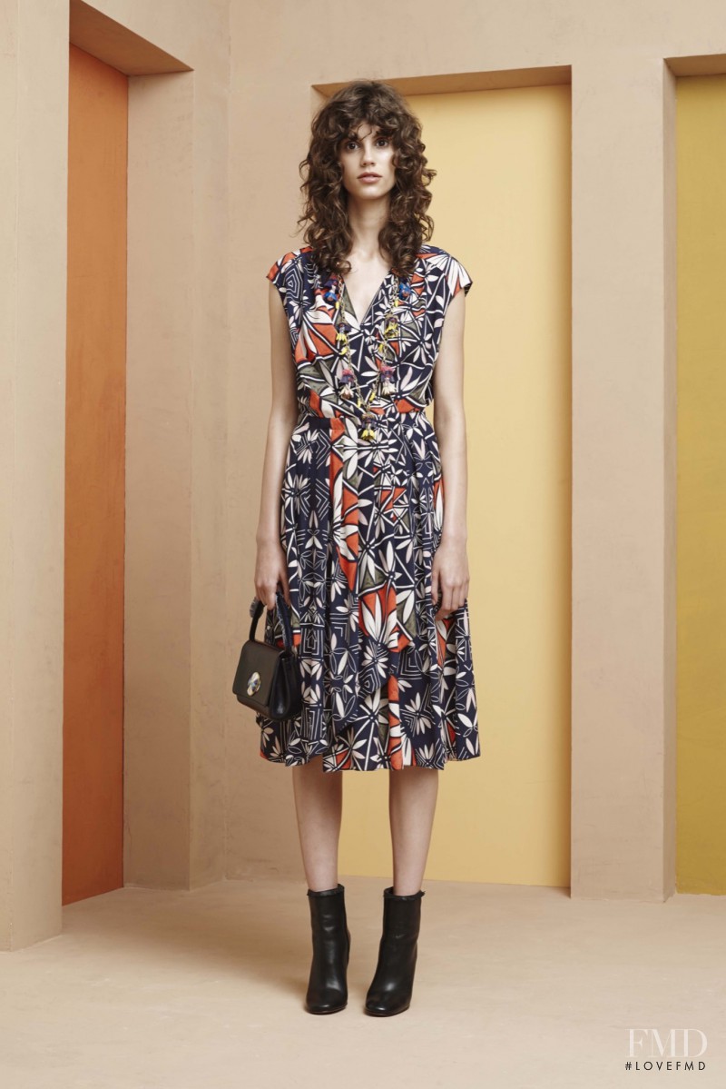 Antonina Petkovic featured in  the Tory Burch lookbook for Resort 2016