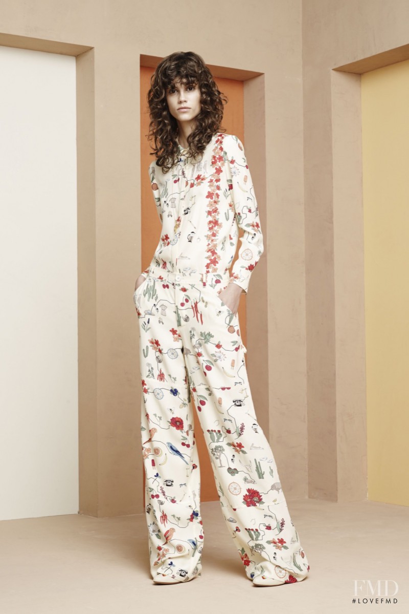 Antonina Petkovic featured in  the Tory Burch lookbook for Resort 2016