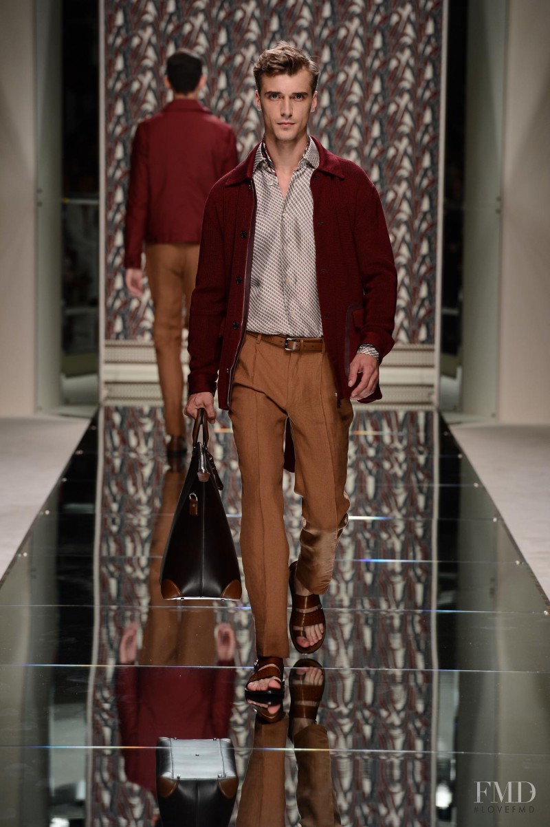 Clement Chabernaud featured in  the Ermenegildo Zegna fashion show for Spring/Summer 2013
