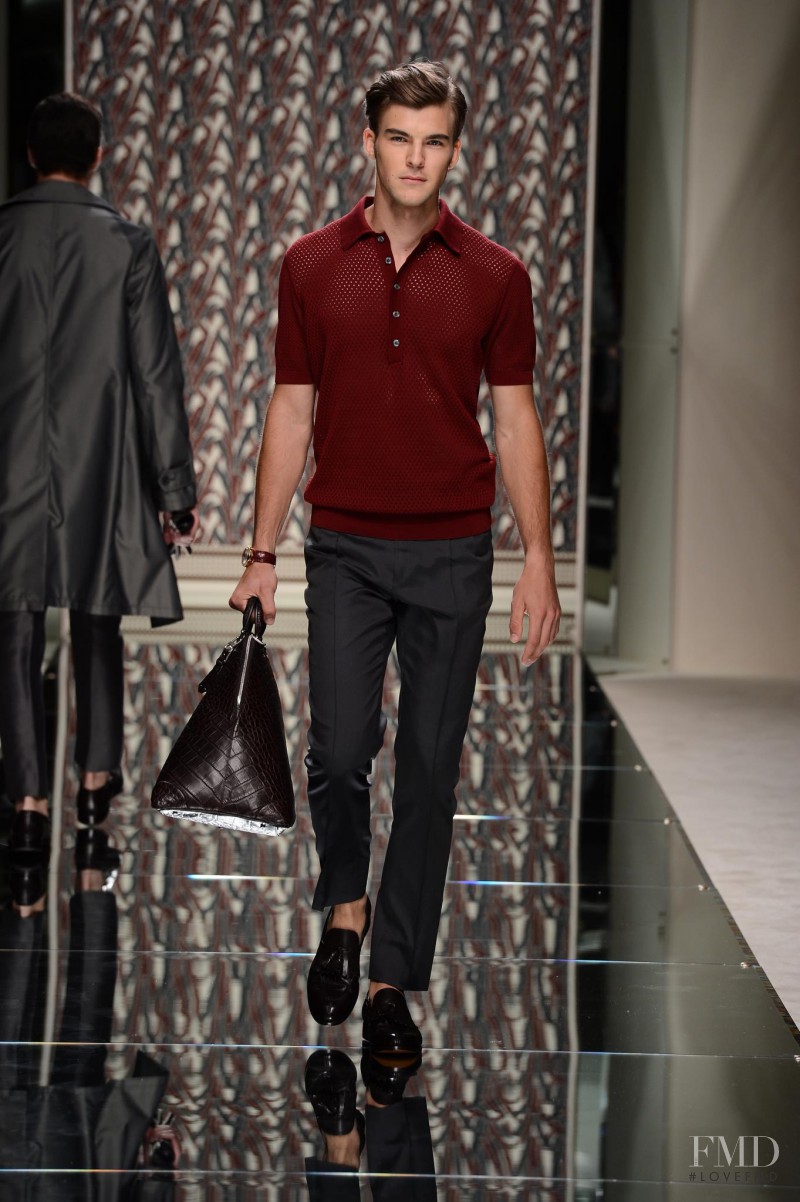 Patrick Kafka featured in  the Ermenegildo Zegna fashion show for Spring/Summer 2013