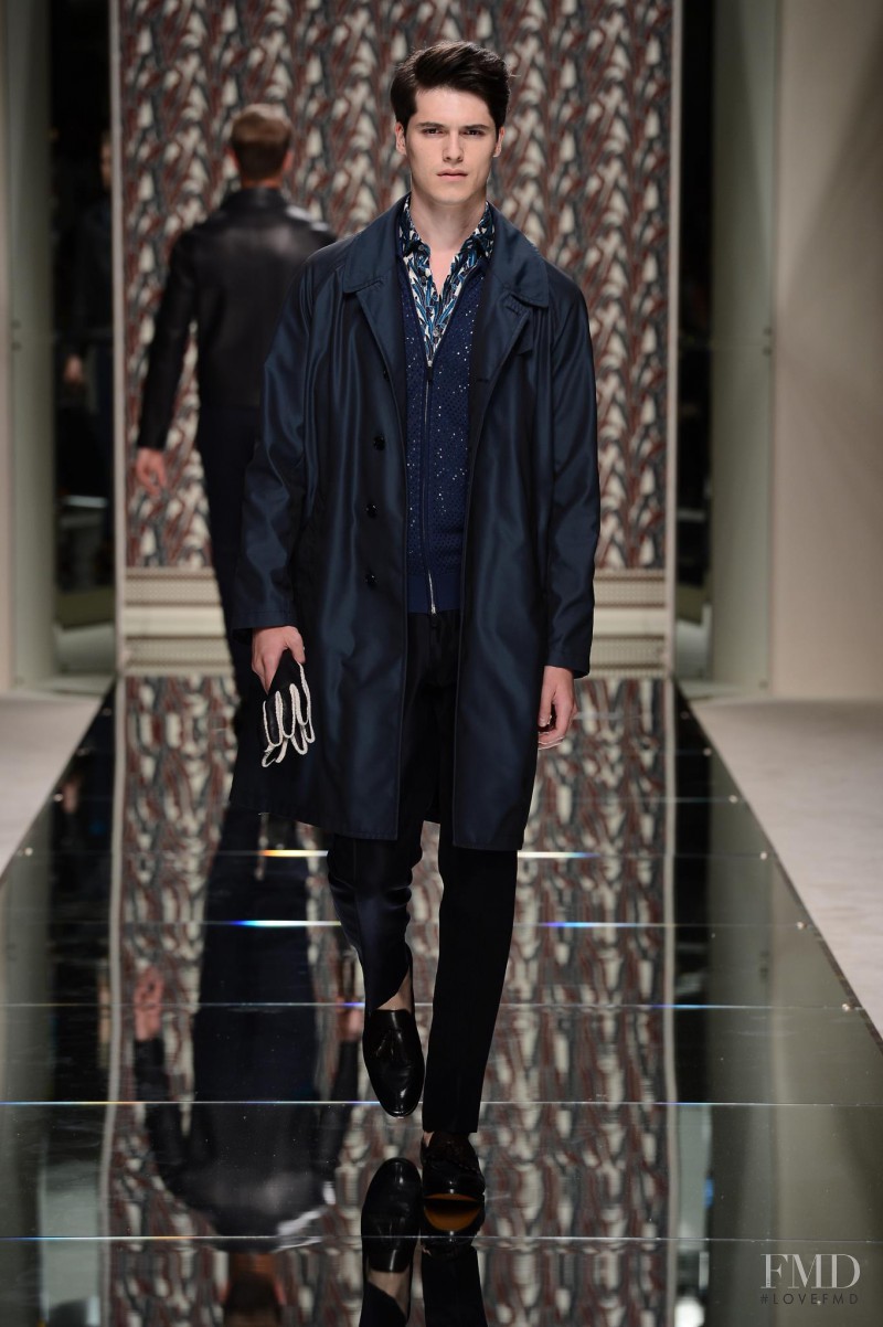 Arthur Daniyarov featured in  the Ermenegildo Zegna fashion show for Spring/Summer 2013