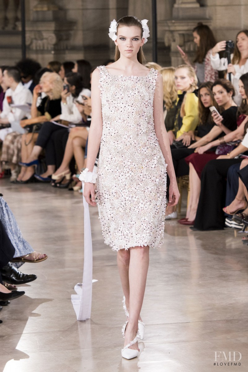 Eva Klimkova featured in  the Georges Hobeika fashion show for Autumn/Winter 2016