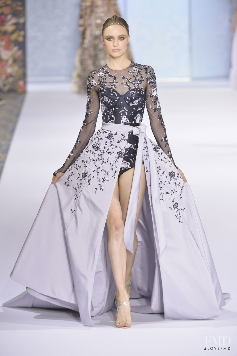 Astrid Rönnborn featured in  the Ralph & Russo fashion show for Autumn/Winter 2016