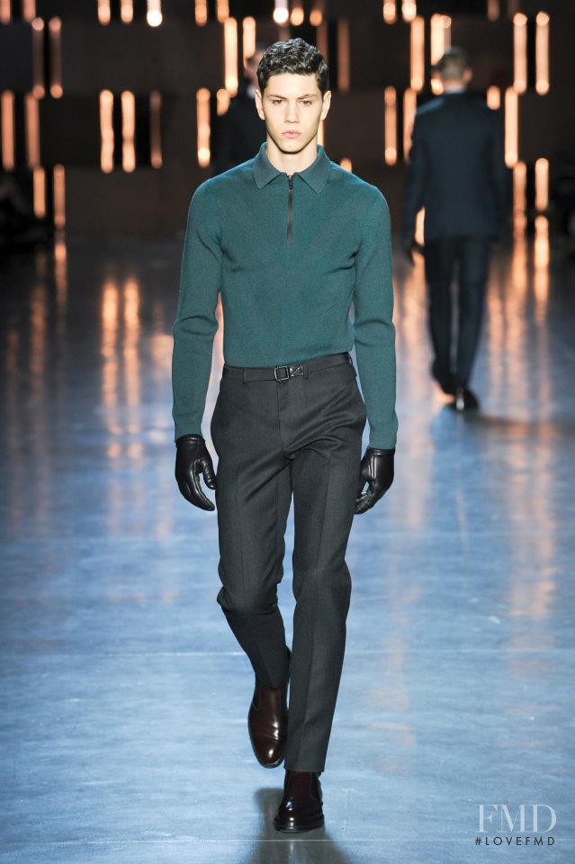 Simone Nobili featured in  the ZZegna fashion show for Autumn/Winter 2012