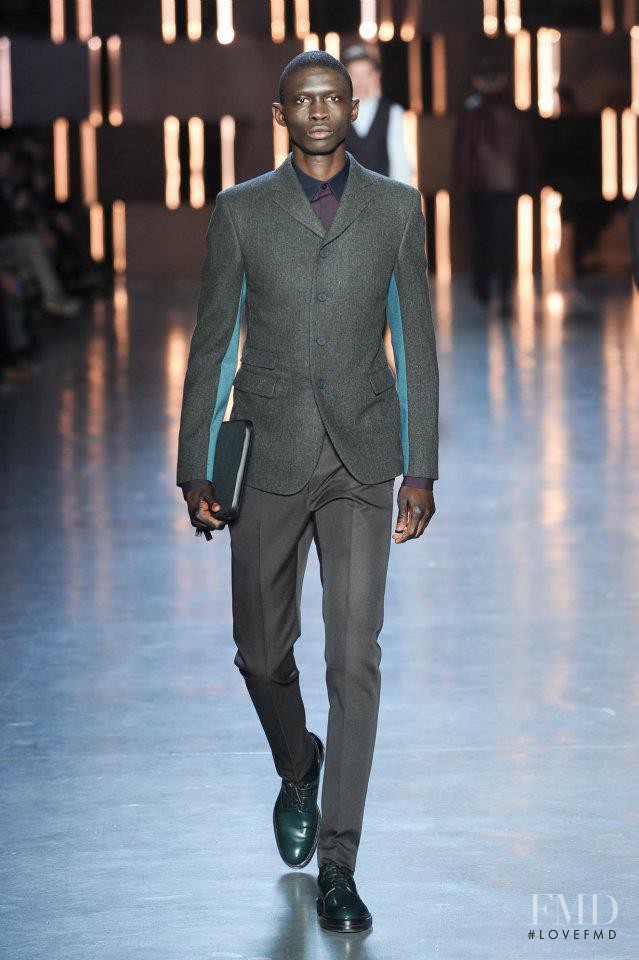 Fernando Cabral featured in  the ZZegna fashion show for Autumn/Winter 2012