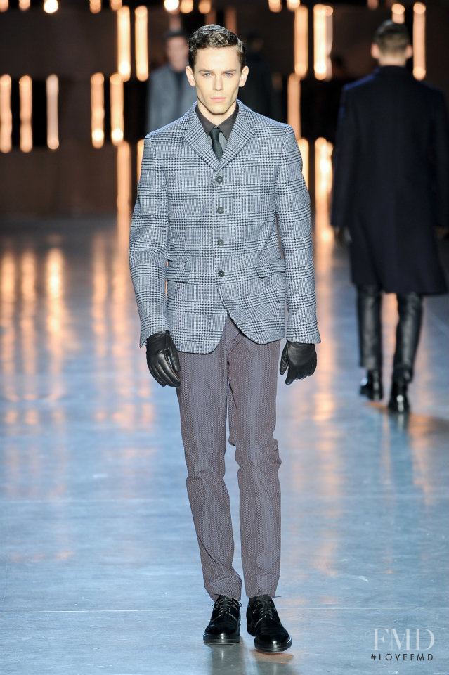 Jeremy Young featured in  the ZZegna fashion show for Autumn/Winter 2012