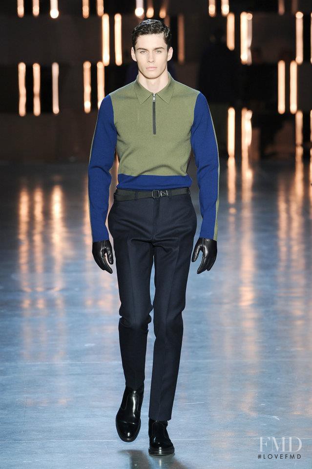 Joe Collier featured in  the ZZegna fashion show for Autumn/Winter 2012