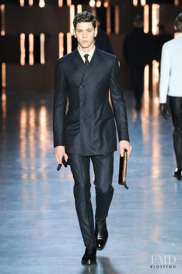 Simone Nobili featured in  the ZZegna fashion show for Autumn/Winter 2012