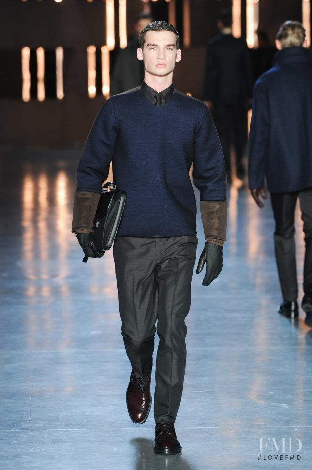 Misa Patinszki featured in  the ZZegna fashion show for Autumn/Winter 2012