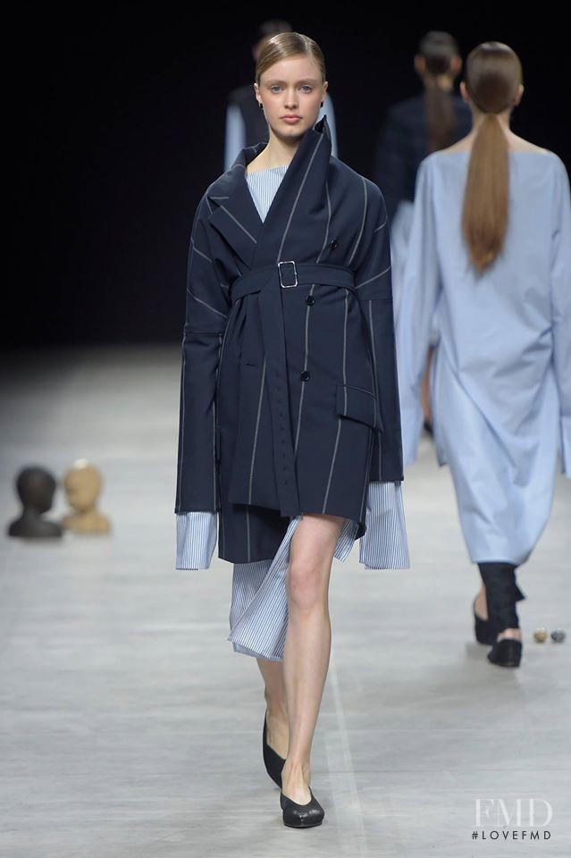 Astrid Rönnborn featured in  the Lucio Vanotti fashion show for Autumn/Winter 2016