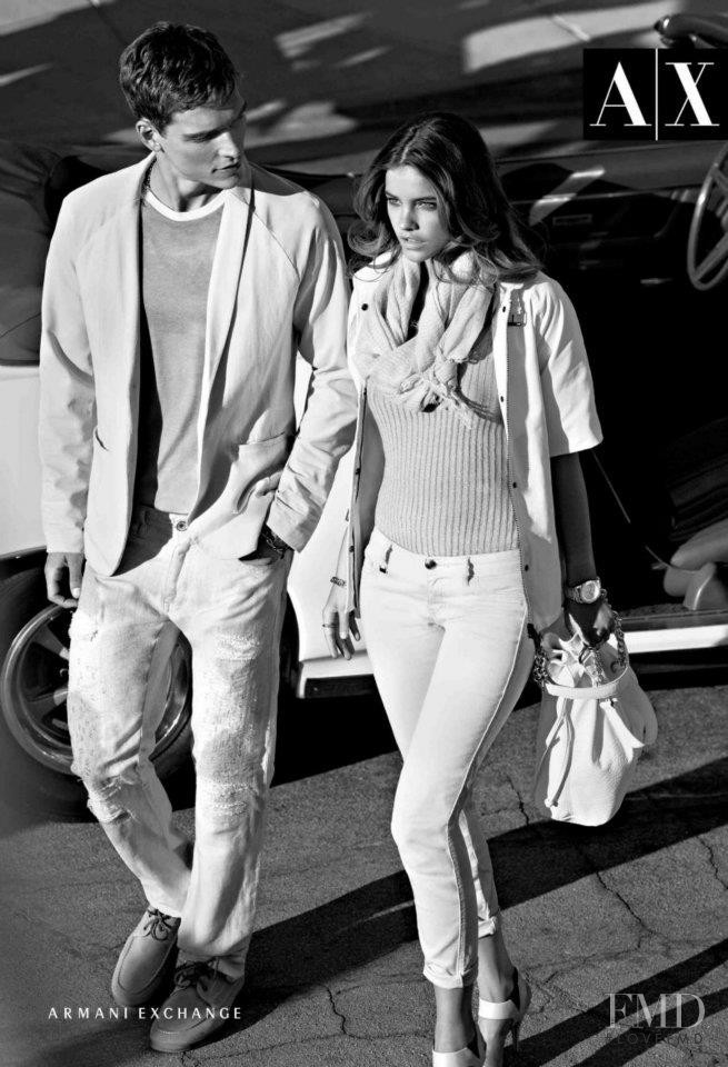 Barbara Palvin featured in  the Armani Exchange advertisement for Spring 2012