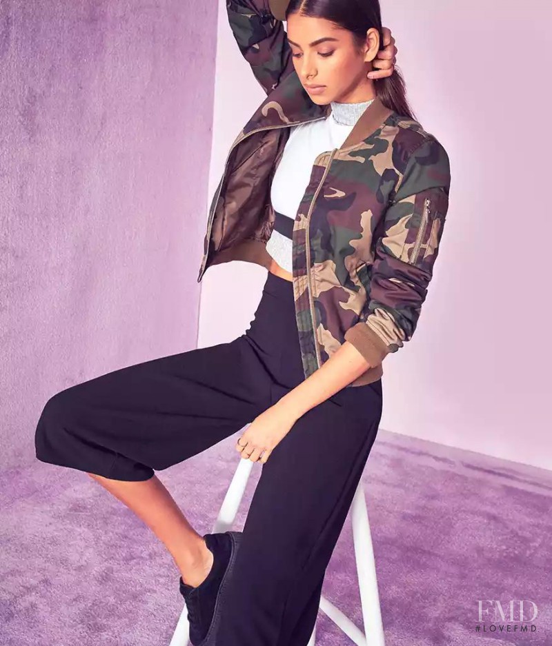 Bruna Lirio featured in  the Missguided advertisement for Spring/Summer 2016