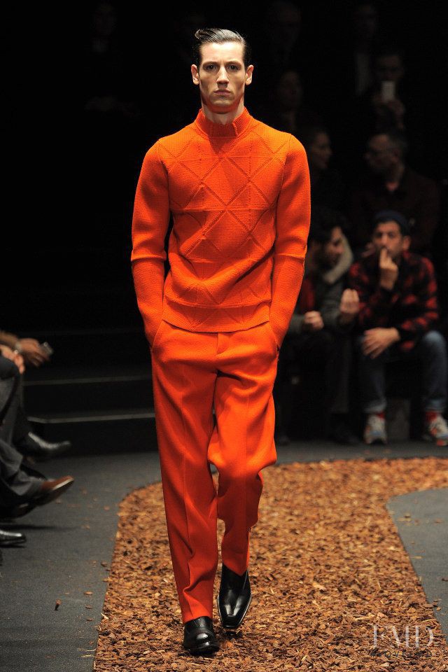 Nicolas Ripoll featured in  the ZZegna fashion show for Autumn/Winter 2013