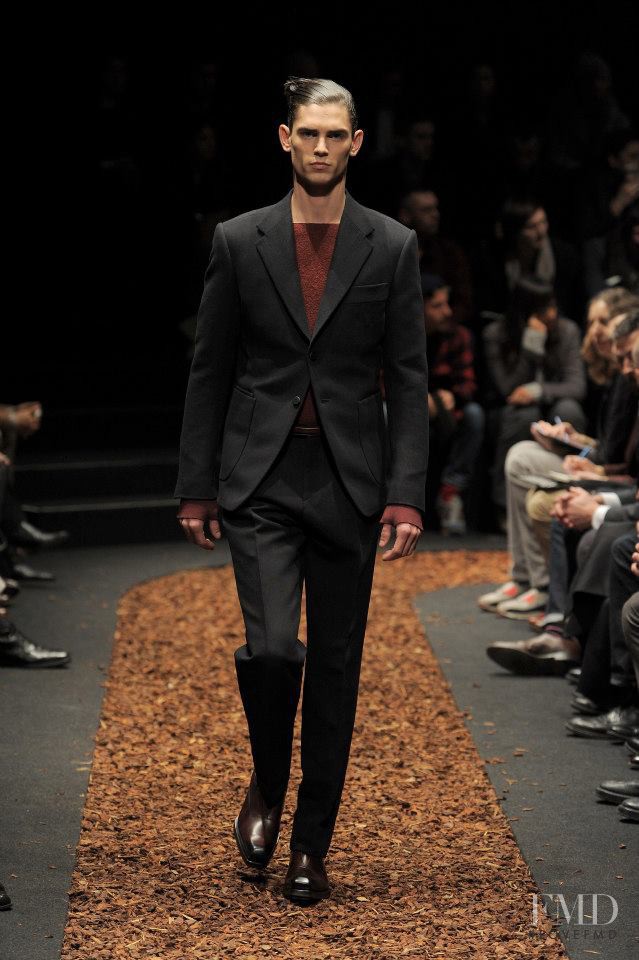 Arthur Gosse featured in  the ZZegna fashion show for Autumn/Winter 2013